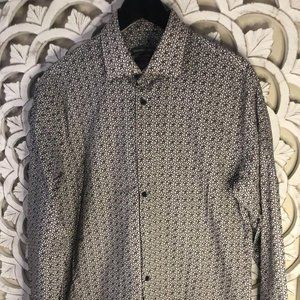 NEW Geoffrey Beene brown men's long-sleeve shirt